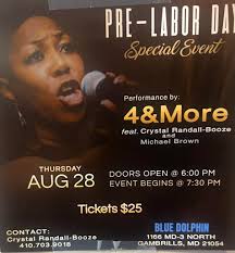 Please come out and support Ms Crystal Extremely talented vocalist