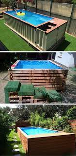 Another stock tank pool in a vibrant color that will make your backyard looks lively and cheerful. Ingeniousplanet Com Backyard Pool Backyard Diy Backyard