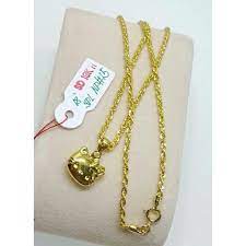 You can never have too many friends. 18k Hello Kitty Saudi Gold Necklace Shopee Philippines