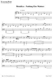 Im navigationspunkt stücke gibt es eine größere sammlung von noten. Free Nothing Else Matters Metallica Sheet Music Preview 1 Piano Sheet Music Free Cello Sheet Music Piano Sheet