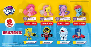 We are sad to inform that we will stop the happy meal toys updates on our facebook page, due to lack of funding and sponsorship. Mcdonald S Malaysia Happy Meal Free My Little Pony Transformers From 7 June 2018