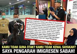Maybe you would like to learn more about one of these? Pengarah Imigresen Herdik Kamu Tidak Guna Otak Di Pindahkan Ke Putrajaya Mohon Tangguh