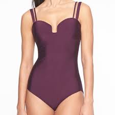 nwot athleta auqaluxe square plunge swimsuit