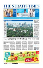 Stay in the know with the latest news from singapore and around the world. Advertise With The Straits Times Reach Your Target Audience In Singapore