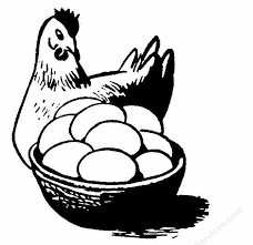Black And White Hen Clipart And Eggs Garden Clipart Egg Logo Clip Art White Eggs