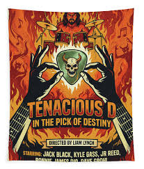 Tenacious D The Pick Of Destiny - Minimal Movie Poster - Retro Film Poster  - Vintage - 2006 Tapestry by SampadArt Gallery - Fine Art America
