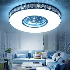 Awama Kinderzimmerlampe Kinder Babylampe Kinderlampe Deckenlampe Blaue Ultra Dunne Deckenleuchte Fuhrte Kinder Lampen Schlafzimmer Lampe Romantisch Kinderlampe