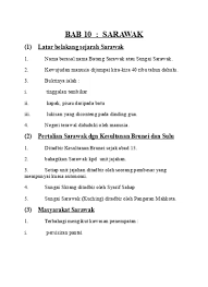 Saya percaya bahawa nama sungai sarawak adalah diambil dari nama sejenis galian batu bijih iaitu serawak yang mengandungi belerang dan antimoni (rujuk kamus dewan edisi 3). Top Pdf Bab 10 Sarawak 1 Latar Belakang Sejarah 123dok Com
