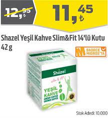 shazel yesil kahve slim fit 14 lu kutu 42 g indirimde market
