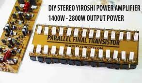 In an amplifier chain system, the power amplifier is used at the last or final stage before the load. Diy Stereo Yiroshi Power Amplifier 1400w Electronic Circuit