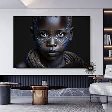 African Child Wall Art /african Boy Canvas Print
