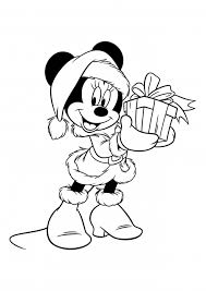 Baby mickey mouse and friends coloring pages. Christmas Present For Minnie Coloring Pages Mickey Mouse And Friends Coloring Pages Colorings Cc