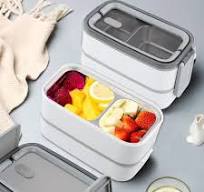 Premium Edelstahl Bento Lunchbox – 2 Etagen mit Fächern,BPA-freie,Brotbox  Erwachsen,Umweltfreundliche Edelstahl 304 ...