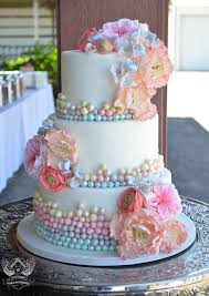 A pastel pink sweetheart table with beautiful flower arrangements and candle lights creates a unique and romantic setting. Pastel Colored Cakes Bing Images Pastel Wedding Cakes Beautiful Cake Pictures Wedding Cake Pearls