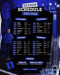 Duke Women's Basketball Twitter પર: "Full 2021-2022 Schedule 🔵😈🏀 Season  Tix: Https://T.co/Xsck5Ctw9G 👀 Https://T.co/Kpz7Gzqwdg" / Twitter