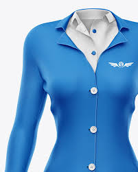 Download Stewardess Uniform Mockup In Apparel Mockups On Yellow Images Object Mockups