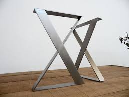 Stainless Steel Dining Table Legs 28 H X 24 W Etsy Stainless Steel Table Legs Stainless Steel Dining Table Stainless Steel Table