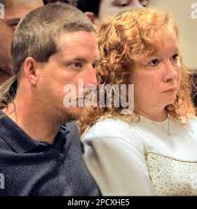 Kris Everson and Sarah Everson appear in Jackson County Court in  Independence, Mo.