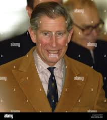 Prince Charles visits the Haven Trust in Hereford January 2004 Stock Photo 