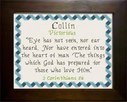 Name Blessings Collin Crafting Cross Stitch Other Cross Stitch Personalized Cross Cross Stitch Designs