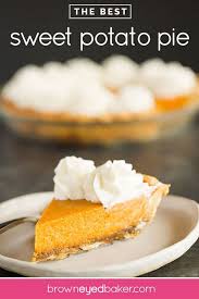 Homemade Sweet Potato Pie Brown Eyed Baker Recipe Homemade Sweet Potato Pie Sweet Potato Pie Dessert Recipes