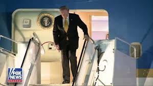 Trump, 79, Slumps Into Limo After Successfully Navigating Air Force One  Steps