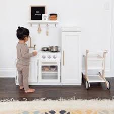 Wooden Shopping Cart In 2020 Toy Kitchen Accessories Wooden Pottery Barn Kids