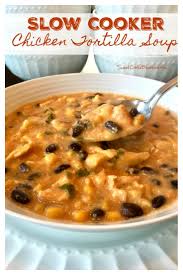 Reduce the heat to low. Slow Cooker Chicken Tortilla Soup Easy Sweet Little Bluebird