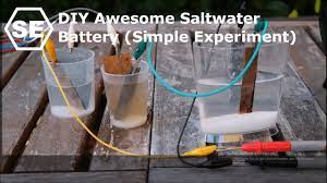 Uvic energy systems mech 447. Diy Awesome Saltwater Battery Simple Experiment Youtube