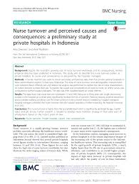 Bsn personal loan swasta 2017. Pdf Nurse Turnover And Perceived Causes And Consequences A Preliminary Study At Private Hospitals In Indonesia