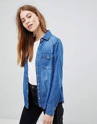 See more ideas about tops, jean top, fashion. 10 Chic Denim Shirt Outfit Ideas For Women The Trend Spotter