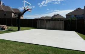 At the front part, a grassy yard acts as the golf 50 Best Backyard Basketball Court Ideas Bb Hoops Pro