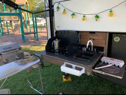 Outdoor kitchen setup for rv. Connecting Outdoor Camp Stove To Gas Line Keystone Rv Forums