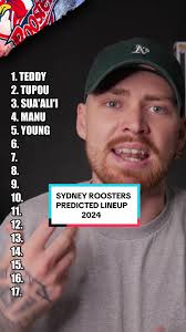 SYDNEY ROOSTERS PREDICTED LINEUP 2024 🐔🔥 #nrl #nrltiktok #rugbyleague  #rugby #sydneyroosters #sport #predictedlineup #2024
