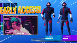 The skin pack includes 9 different skins and each one is based on a cosmetic outfit (also known as skin) which exists in the fortnite game. Ninja Unlocks Leaked Ikonik Skin Emote New Fortnite Skin Youtube