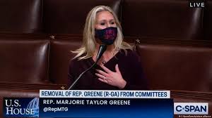 Georgia's latest wingnut star, marjorie taylor greene. Us House Removes Controversial Qanon Supporting Congresswoman From Committees News Dw 05 02 2021