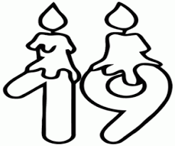 I have also included some underwater scenes at the bottom of this page. Candles And Nineteen Thick Line Coloring Page Printable Game