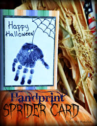 Check spelling or type a new query. Easy Halloween Card For Kids Hand Print Spider Card