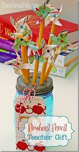 Handmade Birthday Gift For Teacher Pinwheel Pencil Teacher Gift Teacher Appreciation Diy Diy Teacher Gifts Teacher Gifts