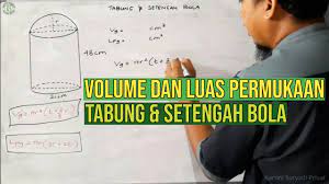 Check spelling or type a new query. Mencari Rumus Volume Dan Luas Permukaan Bangun Ruang Gabungan Tabung Dan Setengah Bola Youtube