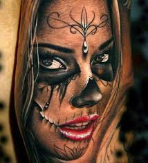 Best Black And Grey Tattoo Artists In Michigan Tattooties Presents You The Best Top 10 Realistic Girl Tattoos Made By The Best Tattoo Artists Realistic Tattoos Are Di Skull Girl Tattoo Girl Tattoos Tattoos