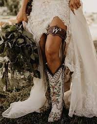 Pin By Brittany Workman On Wedding Sara In 2020 Cowgirl Wedding Dress Country Theme Wedding Cowgirl Boots Wedding