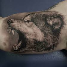 Furthermore, simple and small tattoo designs can work well on the forearm, wrist, and neck. Wolf Arm Tattoo Best Tattoo Ideas Gallery