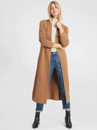 Structured Sweater Coat Banana Republic Factory Sweater Coats Coat Rolled Collar