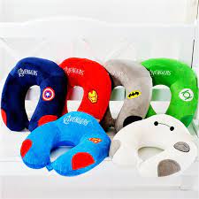 U Shape Pillow Embroidery Flocking Fabric Suitable For Travel Driving A Car For The Neck Suppor Memory Foam Travel Pillow Travel Pillow Neck Pillow Travel