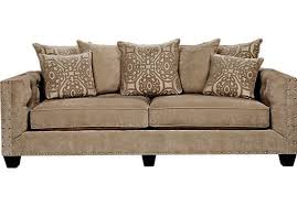 Cindy Crawford Collection Sydney Road Couch Taupe Sofa Leather Sofa Sale Rooms To Go Furniture