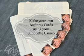 The best business cards use simple backgrounds, so choose a solid color that reflects your brand's values and identity. Diy Business Cards Sihouette Tutorial Create And Babble