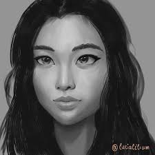 Oops! I accidentally tricked you guys… Looks like I still quite like to  draw/paint in my usual semi-realistic style. So it's just a boring portrait  of my OC for today, but I'm