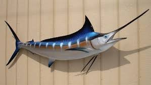 80 Inch Blue Marlin Mount 80 Inch Blue Marlin Full Mount 80 Inch Blue Marlin Replica Fish Mounts Blue Marlin Fish Fish Art Decor