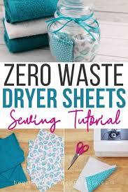 Diy Dryer Sheets Are An Easy Sewing Project To Reduce Waste And Save Money They R In 2020 Diy Dryer Sheets Sewing Projects For Beginners Beginner Sewing Projects Easy